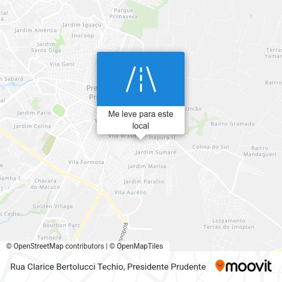 Rua Clarice Bertolucci Techio mapa