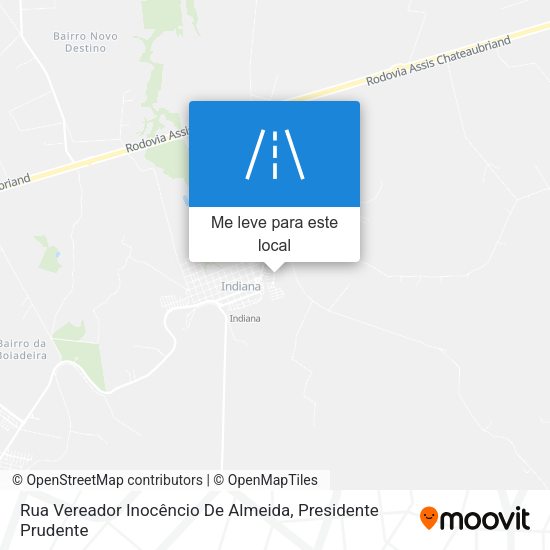 Rua Vereador Inocêncio De Almeida mapa