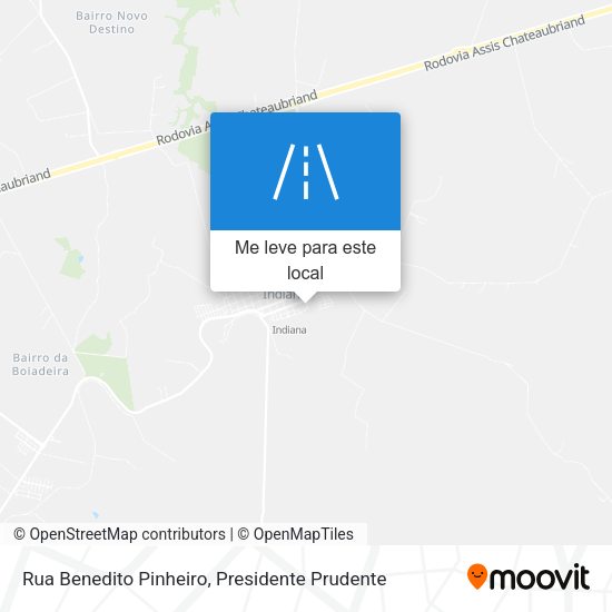 Rua Benedito Pinheiro mapa