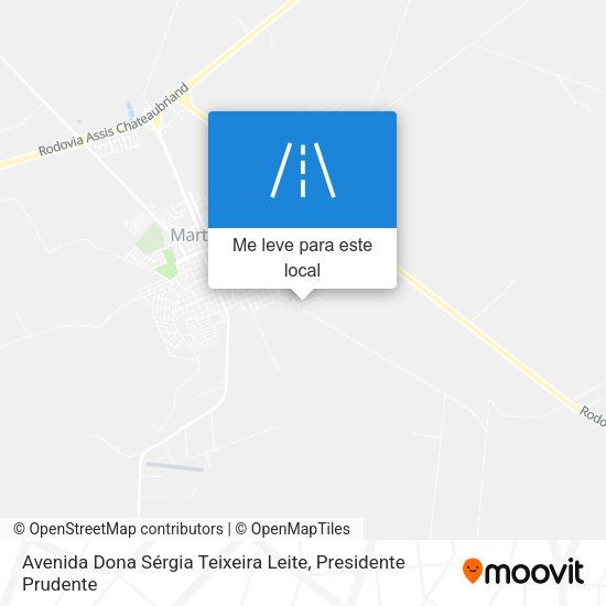 Avenida Dona Sérgia Teixeira Leite mapa