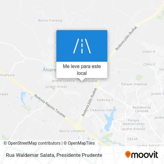 Rua Waldemar Salata mapa