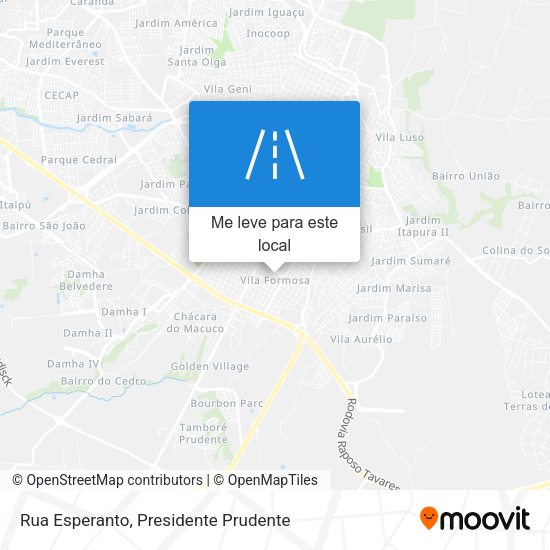 Rua Esperanto mapa