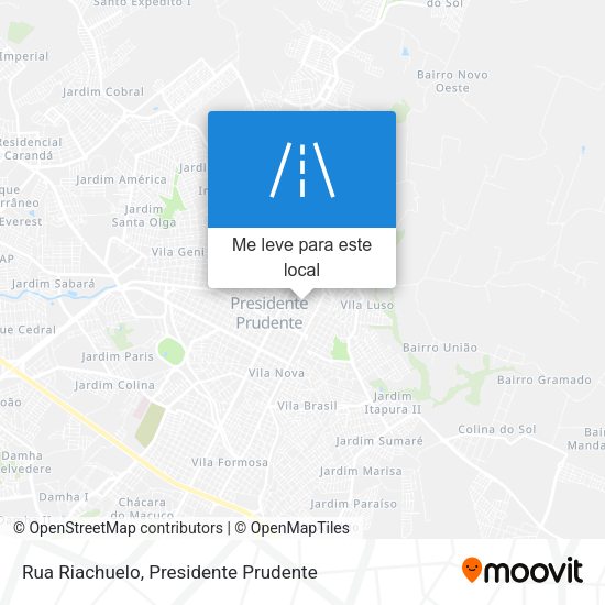 Rua Riachuelo mapa