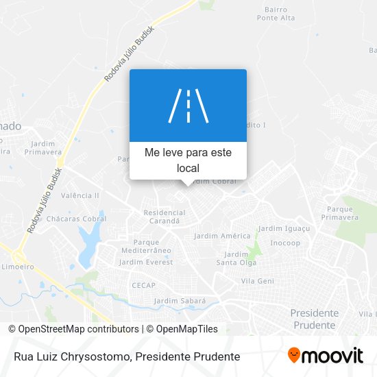 Rua Luiz Chrysostomo mapa