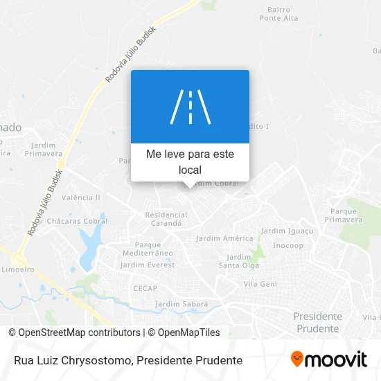 Rua Luiz Chrysostomo mapa
