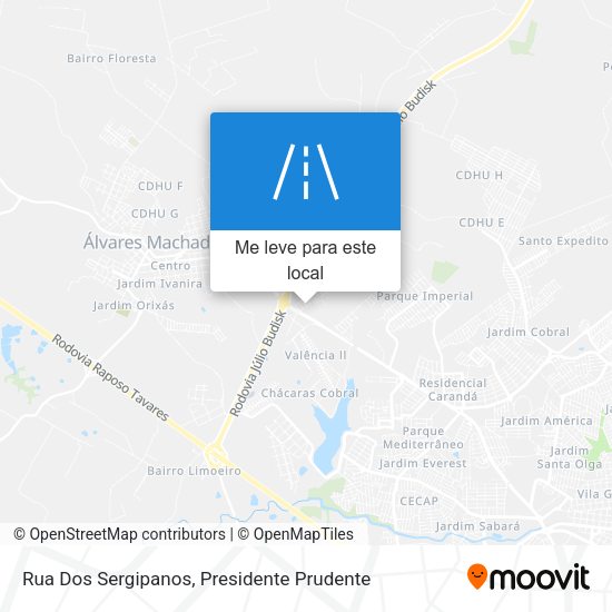 Rua Dos Sergipanos mapa