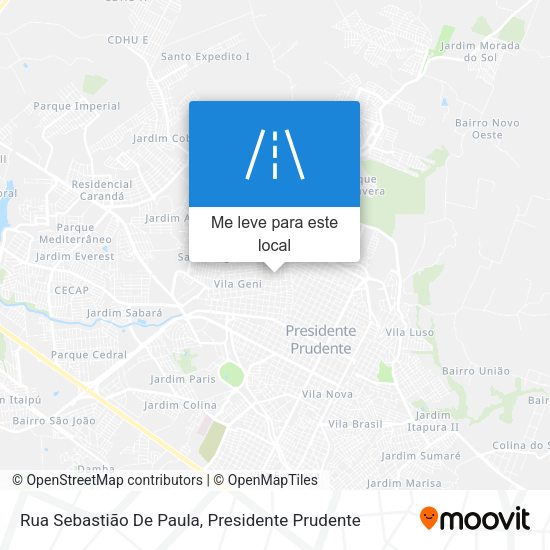 Rua Sebastião De Paula mapa