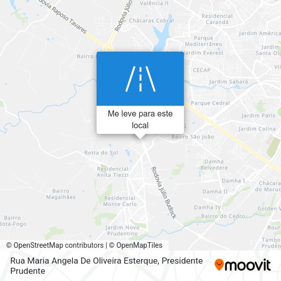 Rua Maria Angela De Oliveira Esterque mapa