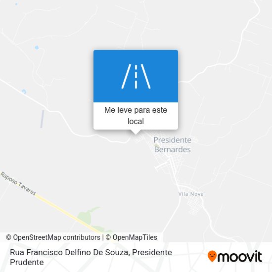 Rua Francisco Delfino De Souza mapa