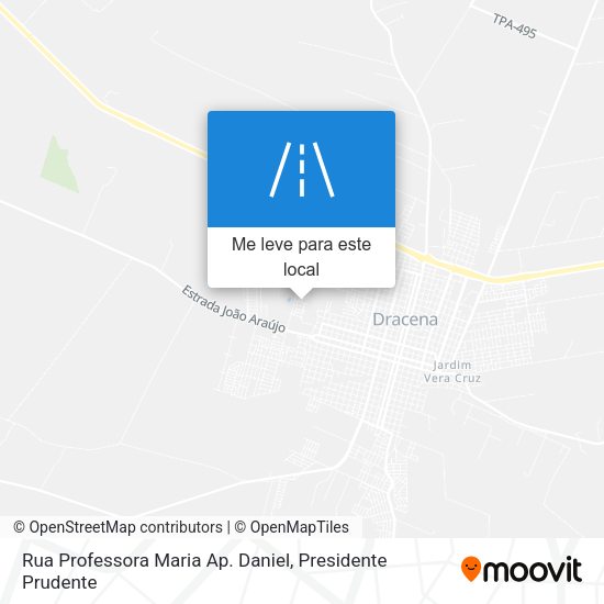 Rua Professora Maria Ap. Daniel mapa