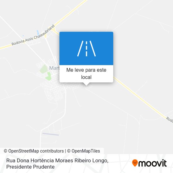 Rua Dona Hortência Moraes Ribeiro Longo mapa