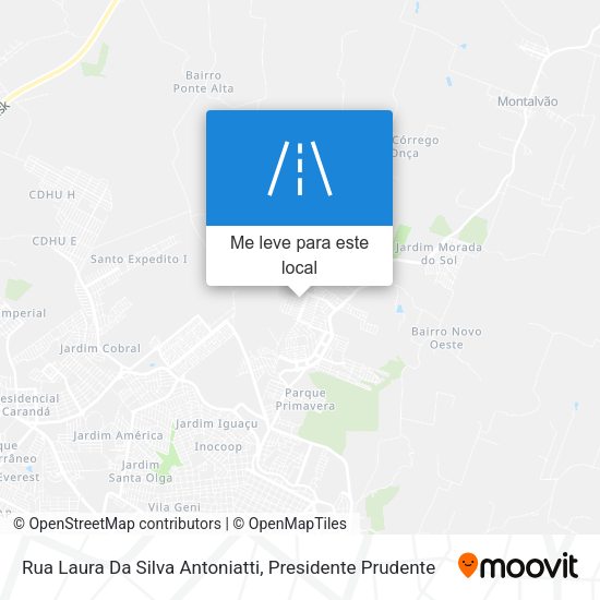 Rua Laura Da Silva Antoniatti mapa