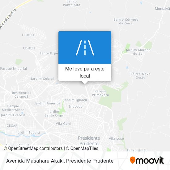 Avenida Masaharu Akaki mapa