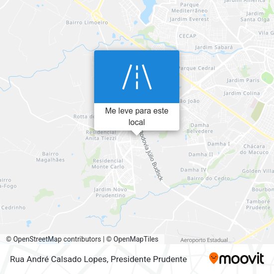 Rua André Calsado Lopes mapa