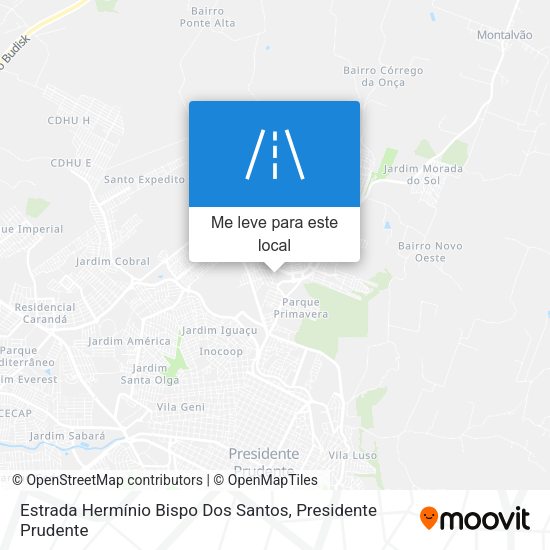 Estrada Hermínio Bispo Dos Santos mapa