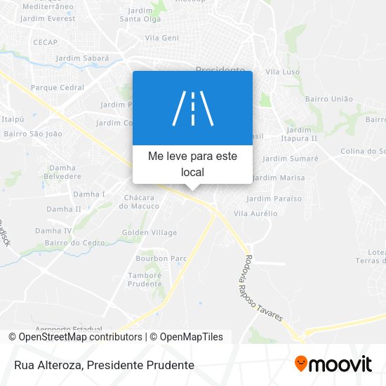 Rua Alteroza mapa
