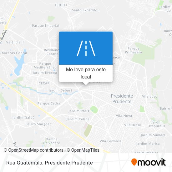 Rua Guatemala mapa