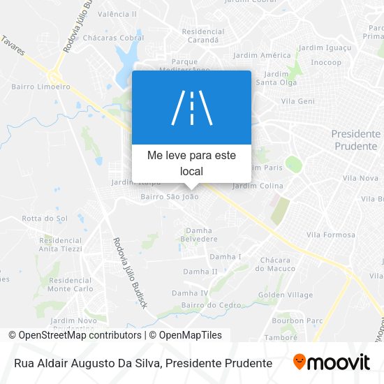 Rua Aldair Augusto Da Silva mapa