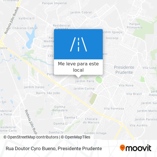 Rua Doutor Cyro Bueno mapa