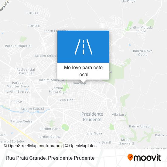 Rua Praia Grande mapa