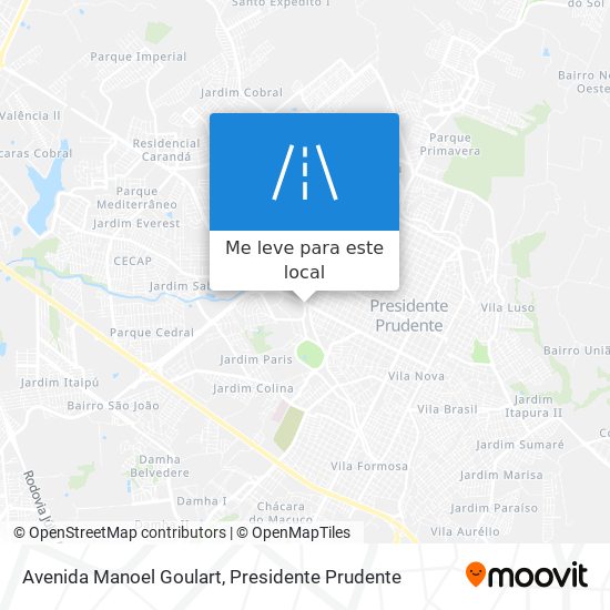 Avenida Manoel Goulart mapa