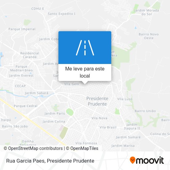 Rua Garcia Paes mapa