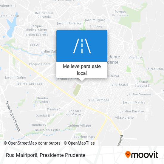 Rua Mairiporã mapa