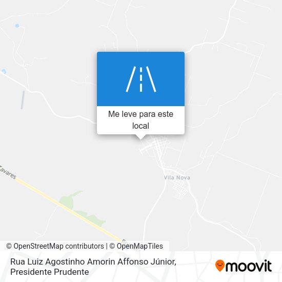 Rua Luiz Agostinho Amorin Affonso Júnior mapa