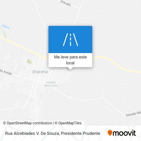 Rua Alcebíades V. De Souza mapa