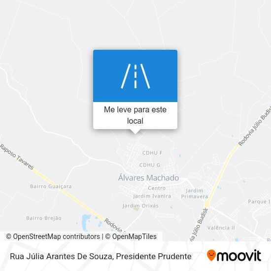 Rua Júlia Arantes De Souza mapa