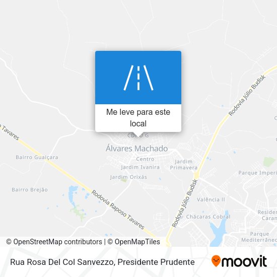 Rua Rosa Del Col Sanvezzo mapa