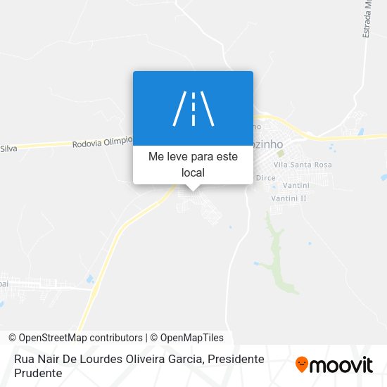 Rua Nair De Lourdes Oliveira Garcia mapa
