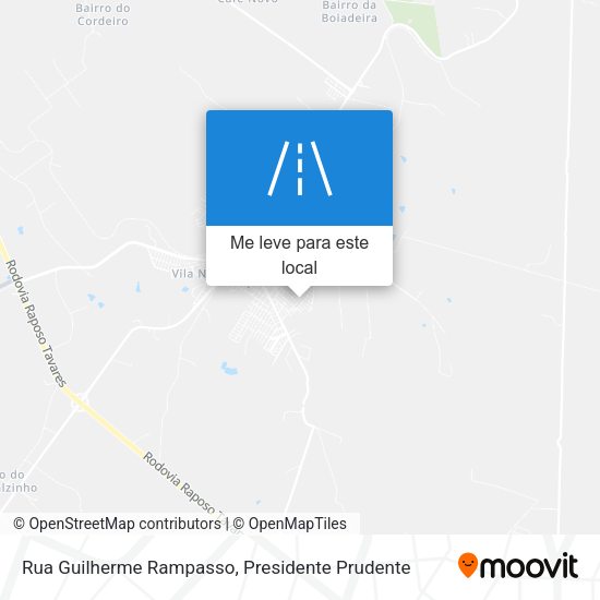 Rua Guilherme Rampasso mapa