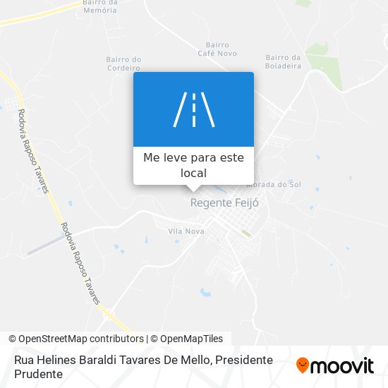 Rua Helines Baraldi Tavares De Mello mapa