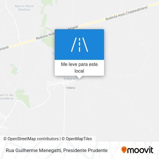 Rua Guilherme Menegatti mapa