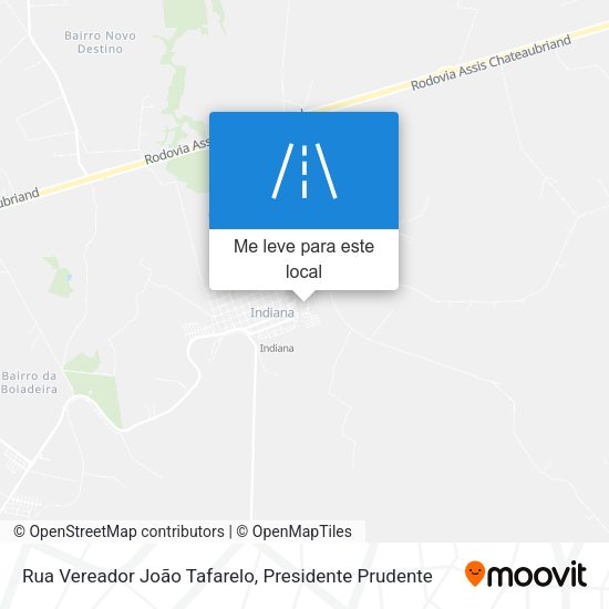 Rua Vereador João Tafarelo mapa