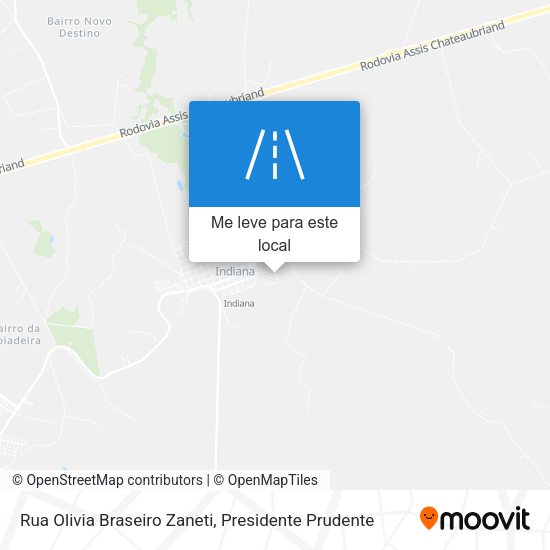 Rua Olivia Braseiro Zaneti mapa