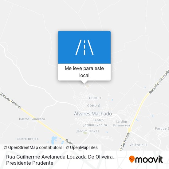 Rua Guilherme Avelaneda Louzada De Oliveira mapa