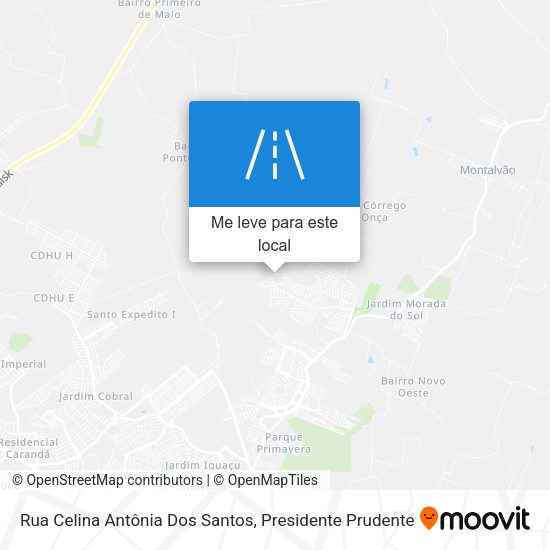 Rua Celina Antônia Dos Santos mapa