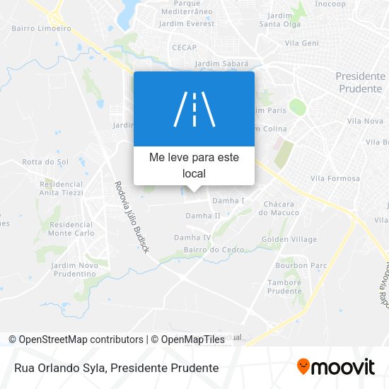 Rua Orlando Syla mapa