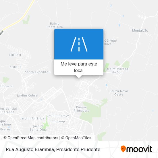 Rua Augusto Brambila mapa