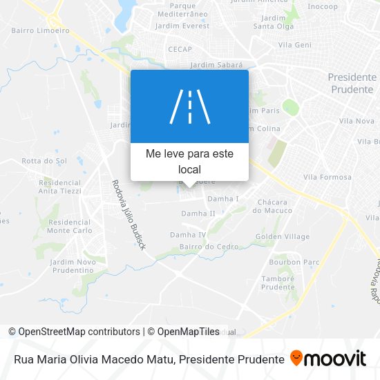 Rua Maria Olivia Macedo Matu mapa