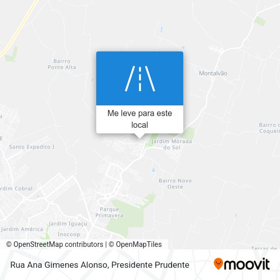 Rua Ana Gimenes Alonso mapa
