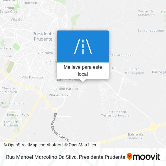 Rua Manoel Marcolino Da Silva mapa