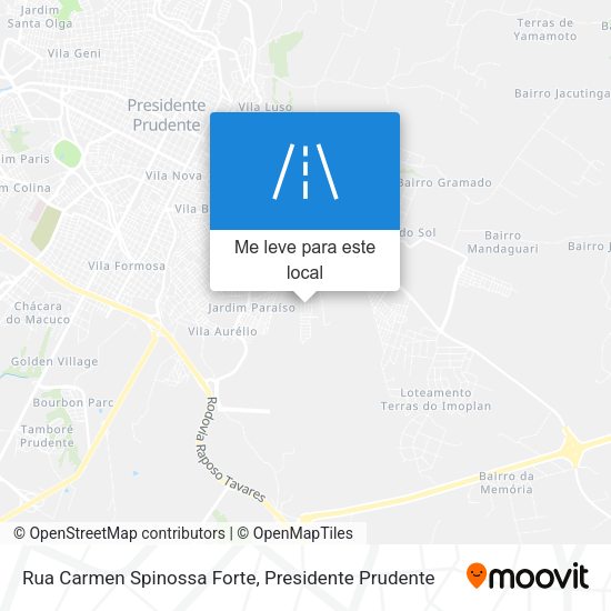 Rua Carmen Spinossa Forte mapa