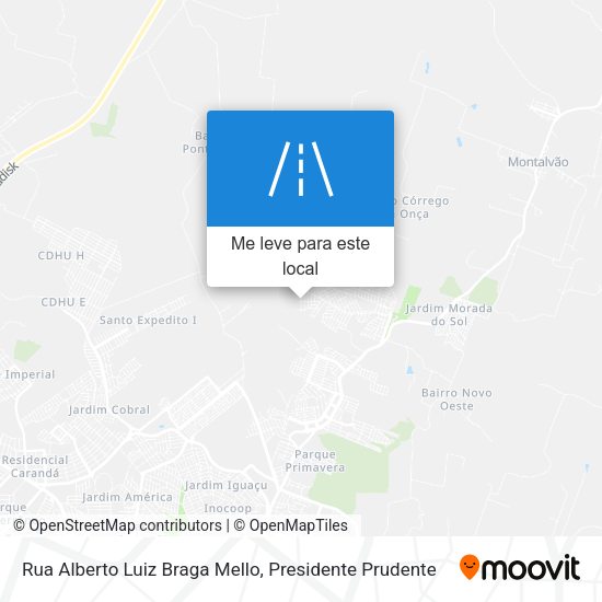 Rua Alberto Luiz Braga Mello mapa