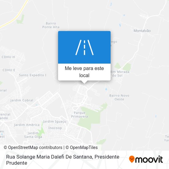 Rua Solange Maria Dalefi De Santana mapa