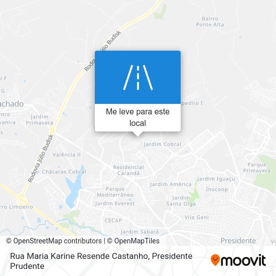 Rua Maria Karine Resende Castanho mapa