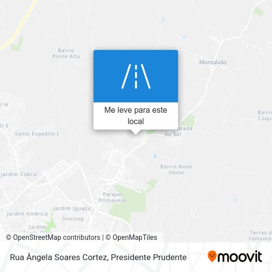 Rua Ângela Soares Cortez mapa