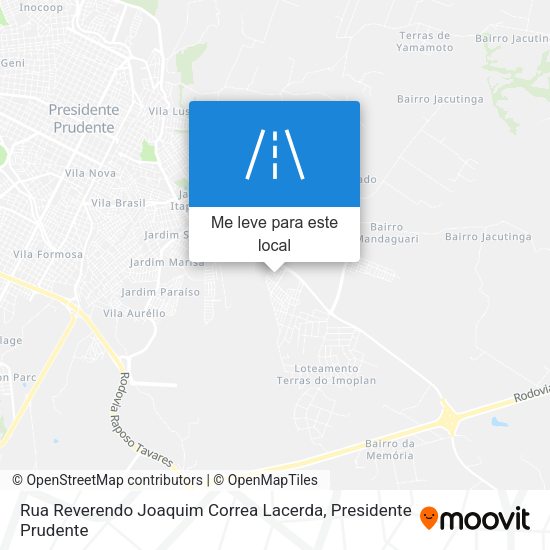 Rua Reverendo Joaquim Correa Lacerda mapa